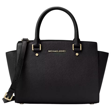 michael kors large selma handbag black